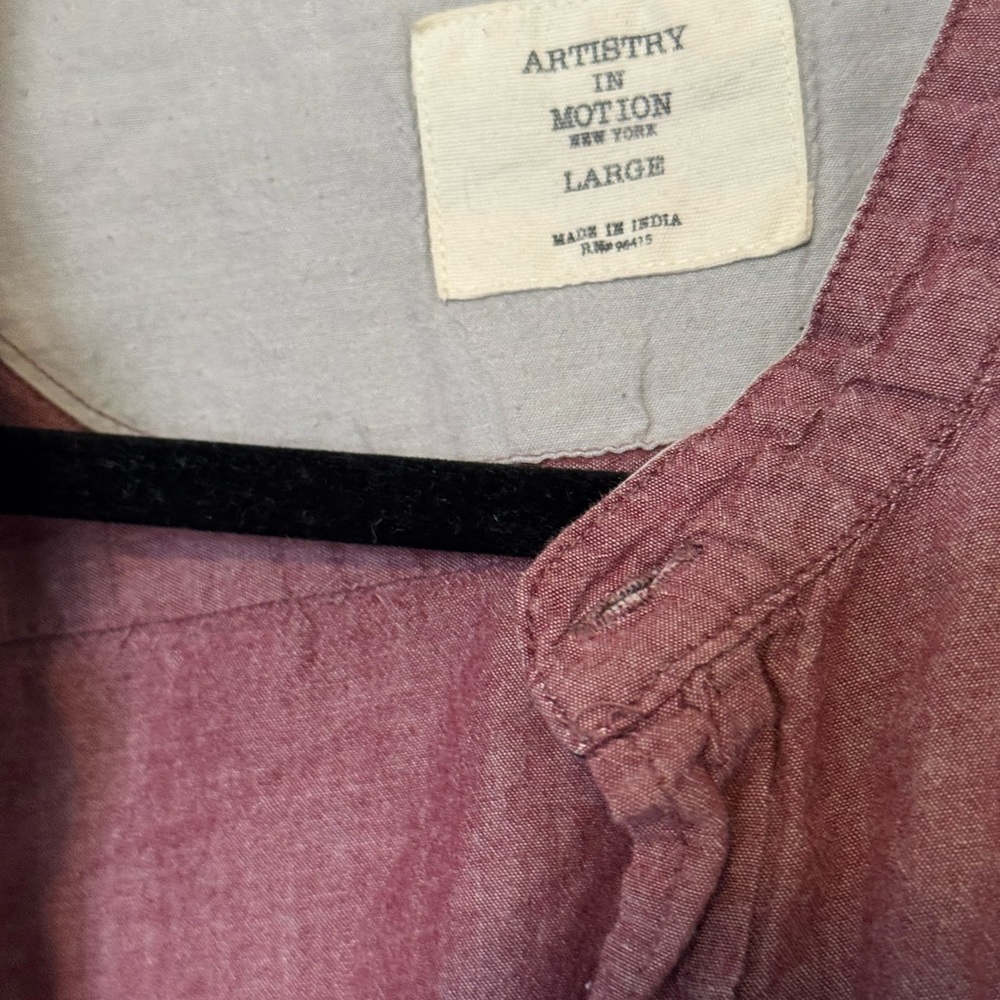 Artistry in motion Men's Casual Button-Down Shirt size L - Picture 3 of 5